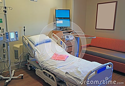 Hospital Room Stock Photo