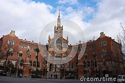 Hospital San Pau Editorial Stock Photo