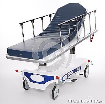 Hospital stretcher Stock Photo