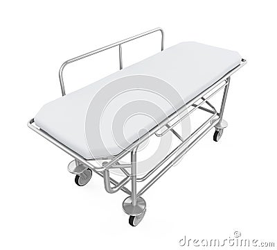 Hospital Stretcher Trolley Isolated Stock Photo