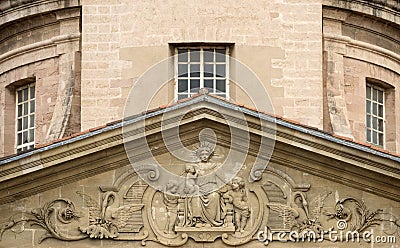 The hospital Vieille Charite of Marseille in Franc Stock Photo