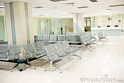 Hospital waiting room Stock Photo