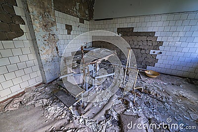 Hosptal in Pripyat Stock Photo