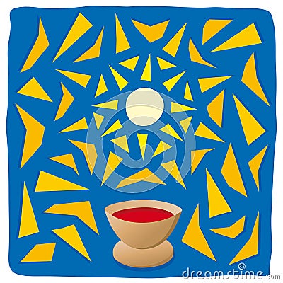 Host and chalice Vector Illustration