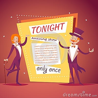 Host Lady Girl Boy Man in Suit with Cane and Stock Photo