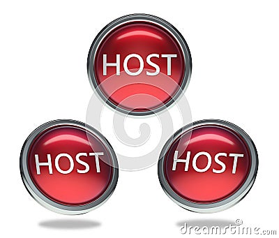 Host glass button Stock Photo