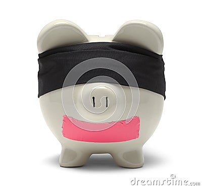 Hostage Piggy Bank Stock Photo