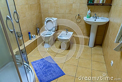 Hostel Bathroom 22 Editorial Stock Photo