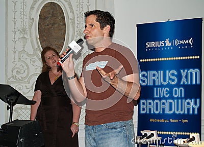 Hosts of SIRIUS XM Live On Broadway Editorial Stock Photo