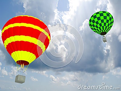 Hot air balloon Stock Photo