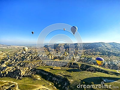 Hot air balloon Cappadocia Turkey Editorial Stock Photo