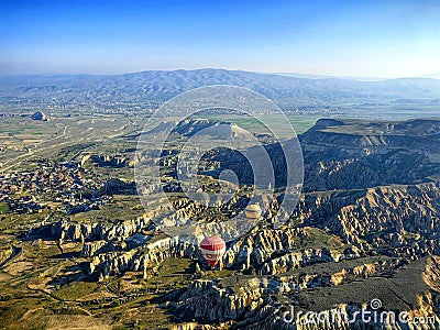 Hot air balloon Cappadocia Turkey Editorial Stock Photo