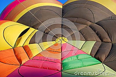 Hot Air Balloon Colors Stock Photo