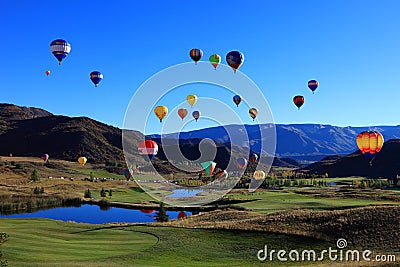 Hot Air Balloon Festival Editorial Stock Photo