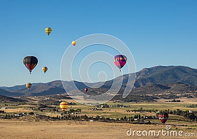 Hot Air Balloon Festival Stock Photo