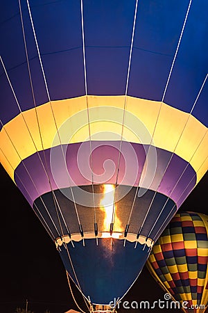 Hot Air Balloon Firing Stock Photo
