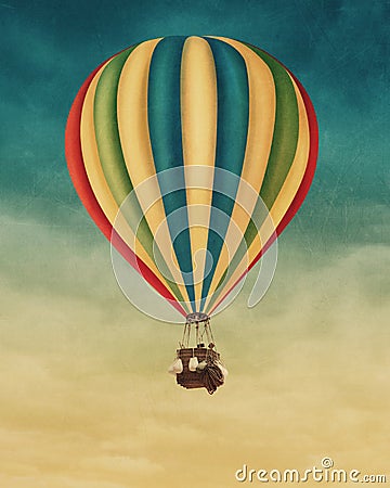 Hot air balloon Stock Photo