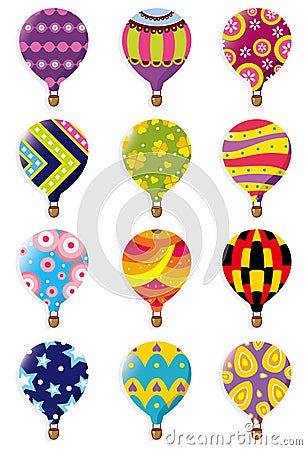 Hot air balloon icon Vector Illustration