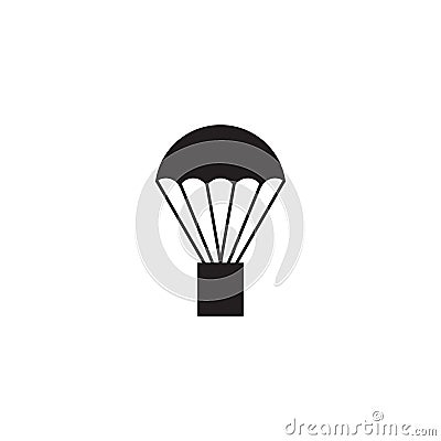 Hot air balloon icon logo design vector template Vector Illustration