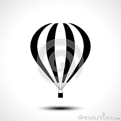 Hot air balloon icon Vector Illustration