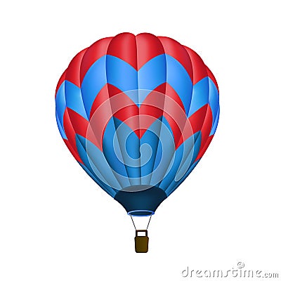 Hot air balloon isolated Vector Illustration