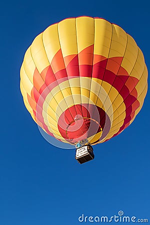 Hot Air Balloon Over Montague Editorial Stock Photo