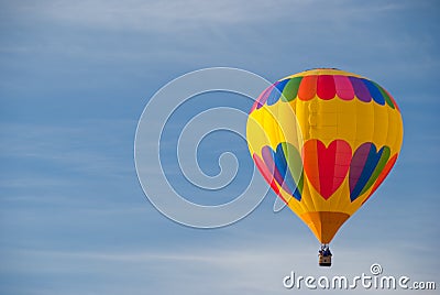 Hot air balloon ride Stock Photo