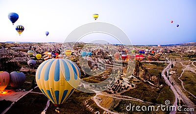 Hot air balloons Editorial Stock Photo