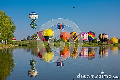 Hot Air Balloons Editorial Stock Photo