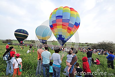 Hot Air Balloons Editorial Stock Photo