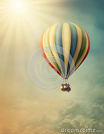 Hot air baloon Stock Photo