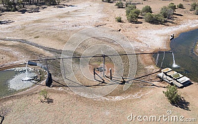 Hot artesian bore Stock Photo