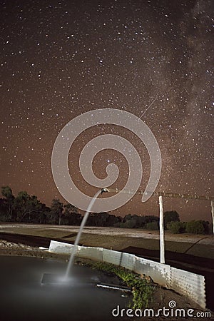 Hot artesian bore Stock Photo