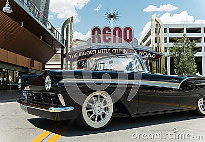 Hot August Nights, downtown Reno, Nevada Editorial Stock Photo