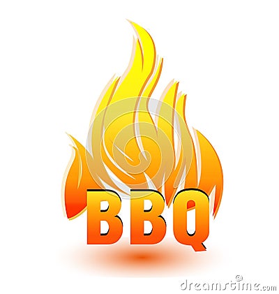 Hot barbecue logo Vector Illustration