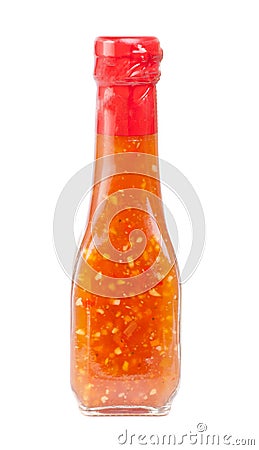 Hot chili pepper sauce Stock Photo