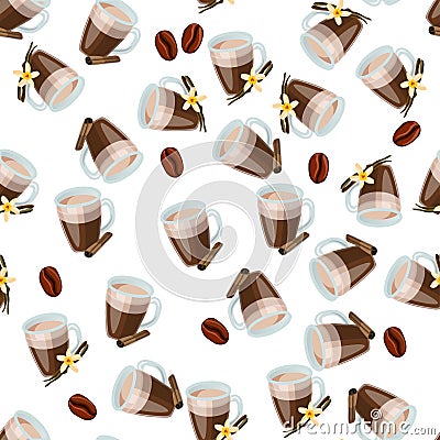 Hot chocolate cup Vector Illustration