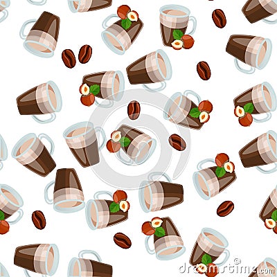 Hot chocolate cup Vector Illustration