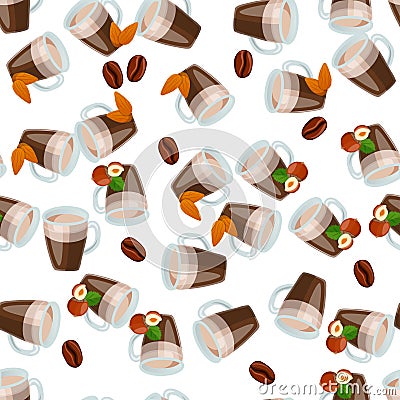 Hot chocolate cup Vector Illustration