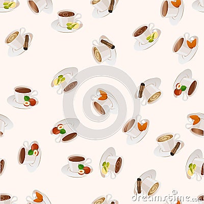 Hot chocolate cup Vector Illustration