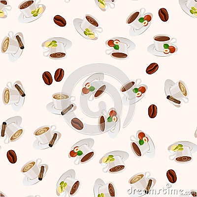 Hot chocolate cup Vector Illustration