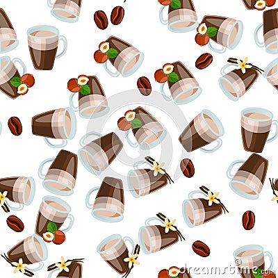 Hot chocolate cup Vector Illustration