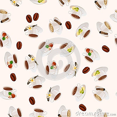 Hot chocolate cup Vector Illustration