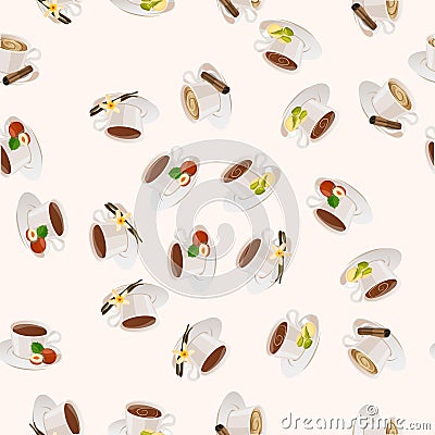 Hot chocolate cup Vector Illustration