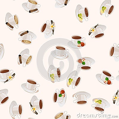 Hot chocolate cup Vector Illustration