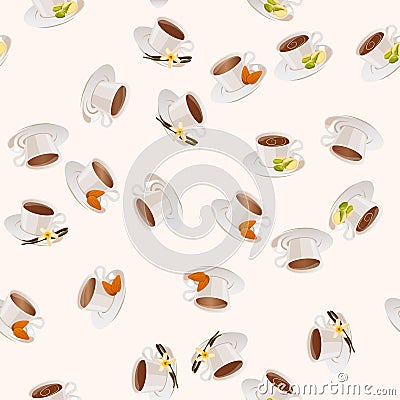 Hot chocolate cup Vector Illustration