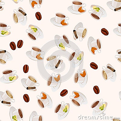 Hot chocolate cup Vector Illustration