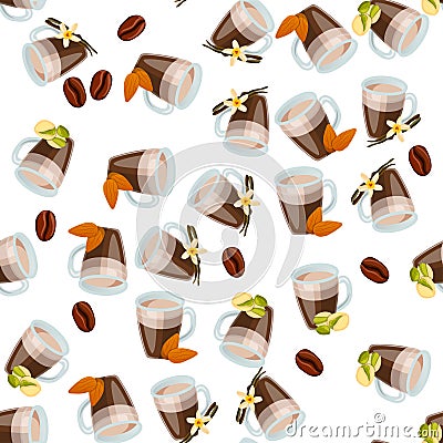 Hot chocolate cup Vector Illustration