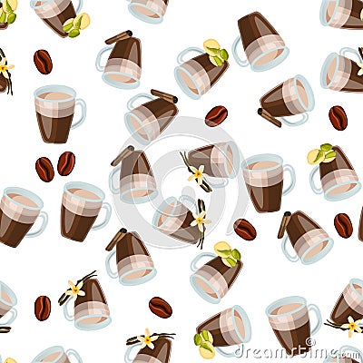 Hot chocolate cup Vector Illustration