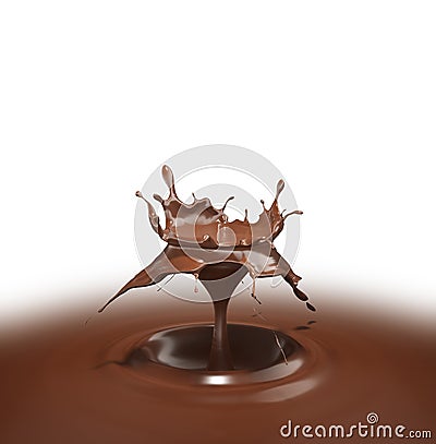 Hot chocolate drop. Podium stage display stand liquid solid splash shape moment ripple. Advertisement chocolate dark milk sweet. Stock Photo